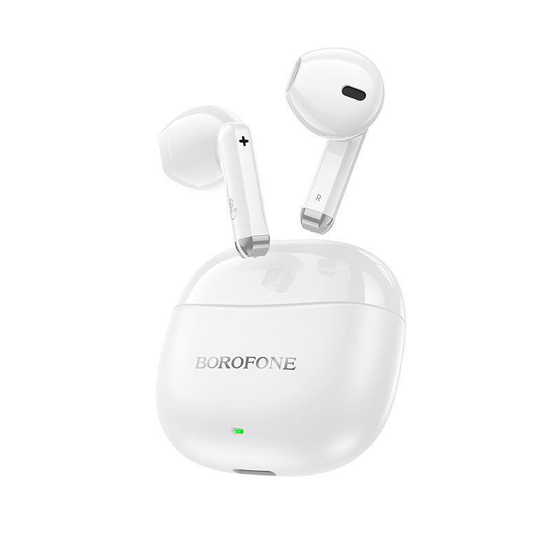 Handsfree Bluetooth Borofone BW88 Deep Rhyme, TWS, Бял 