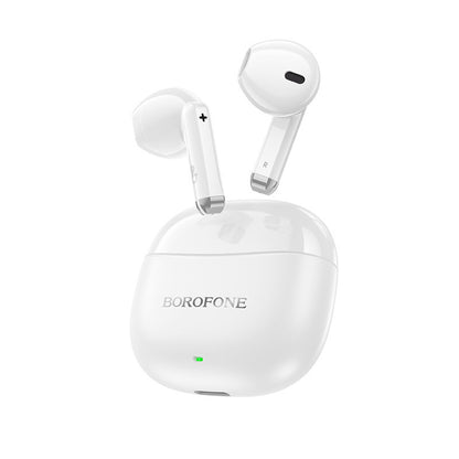 Handsfree Bluetooth Borofone BW88 Deep Rhyme, TWS, Бял 