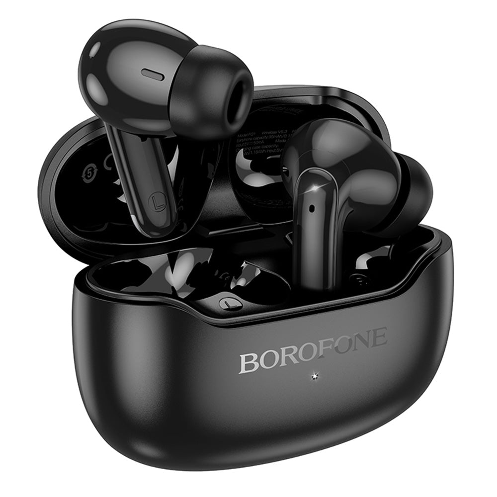 Handsfree Bluetooth Borofone FQ1 Shine, TWS, Черен