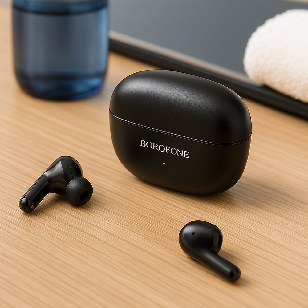 Handsfree Bluetooth Borofone FQ1 Shine, TWS, Черен