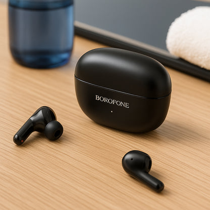 Handsfree Bluetooth Borofone FQ1 Shine, TWS, Черен