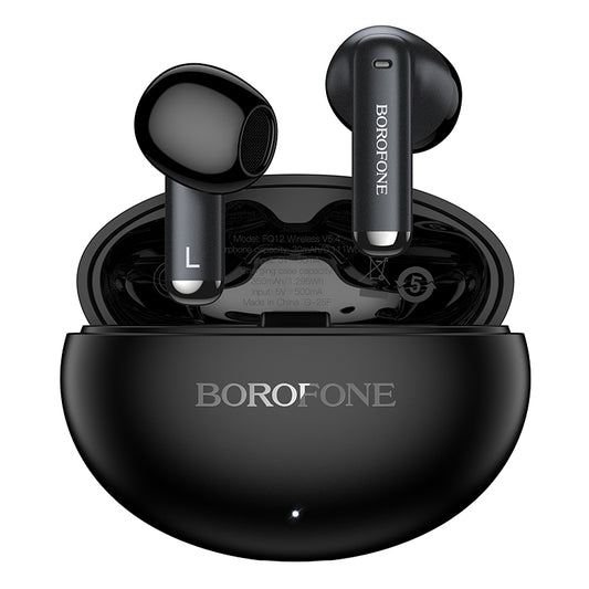 Безжични слушалки Bluetooth Borofone FQ12 Nice, TWS, Черен