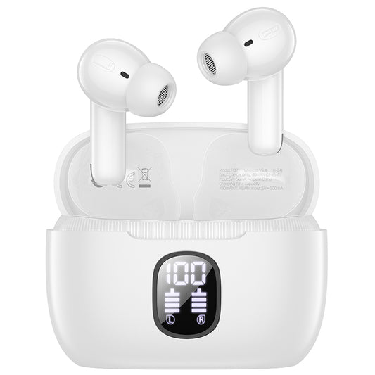 Handsfree Bluetooth Borofone FQ7 Treasure, TWS, ANC, MultiPoint, Бял 