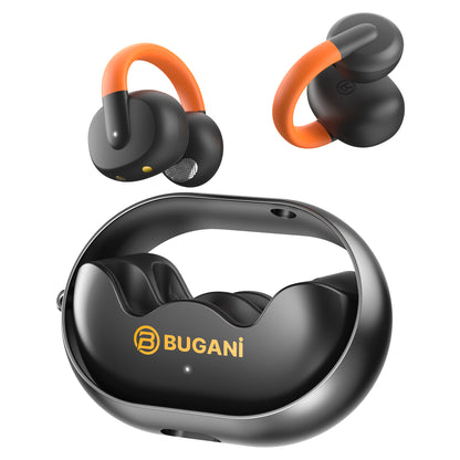 Безжични слушалки Bluetooth Bugani Clip B21, TWS, Черен