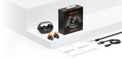 Безжични слушалки Bluetooth Bugani Clip B21, TWS, Черен