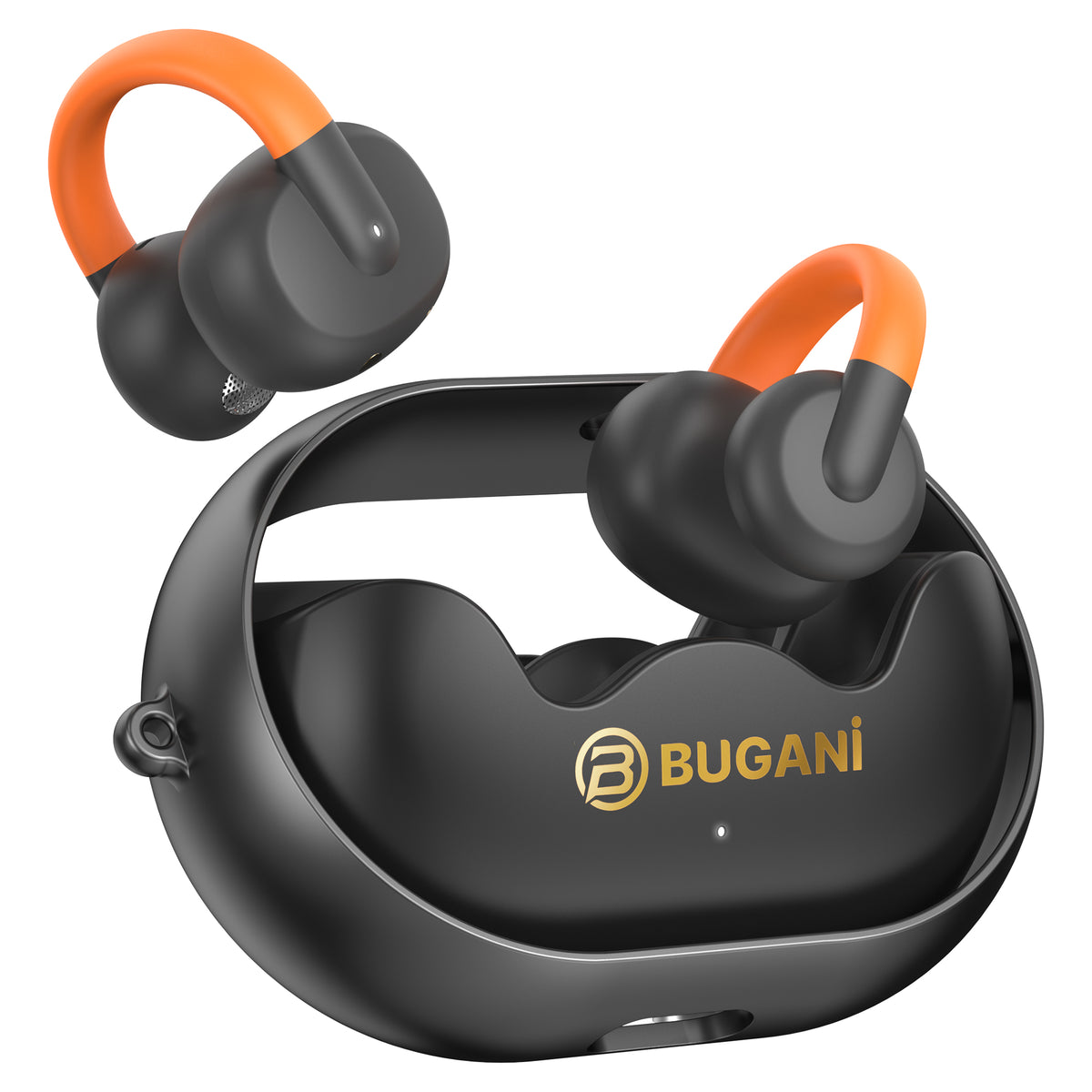 Безжични слушалки Bluetooth Bugani Clip B21, TWS, Черен