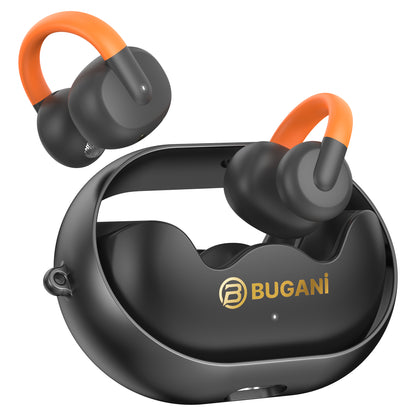 Безжични слушалки Bluetooth Bugani Clip B21, TWS, Черен