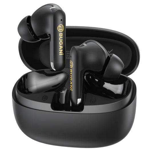 Безжични слушалки Bluetooth Bugani Freebuds B20, TWS, ANC, Черен