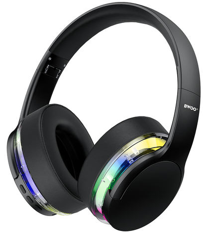 Слушалки с микрофон Bluetooth BWOO BO-BW587, A2DP, ANC, Черен