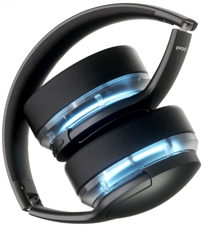Слушалки с микрофон Bluetooth BWOO BO-BW587, A2DP, ANC, Черен