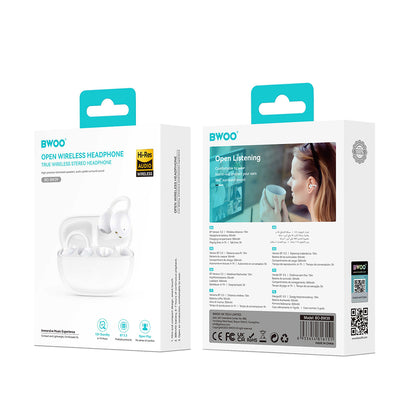 Bluetooth слушалки BWOO BW39, TWS, бели