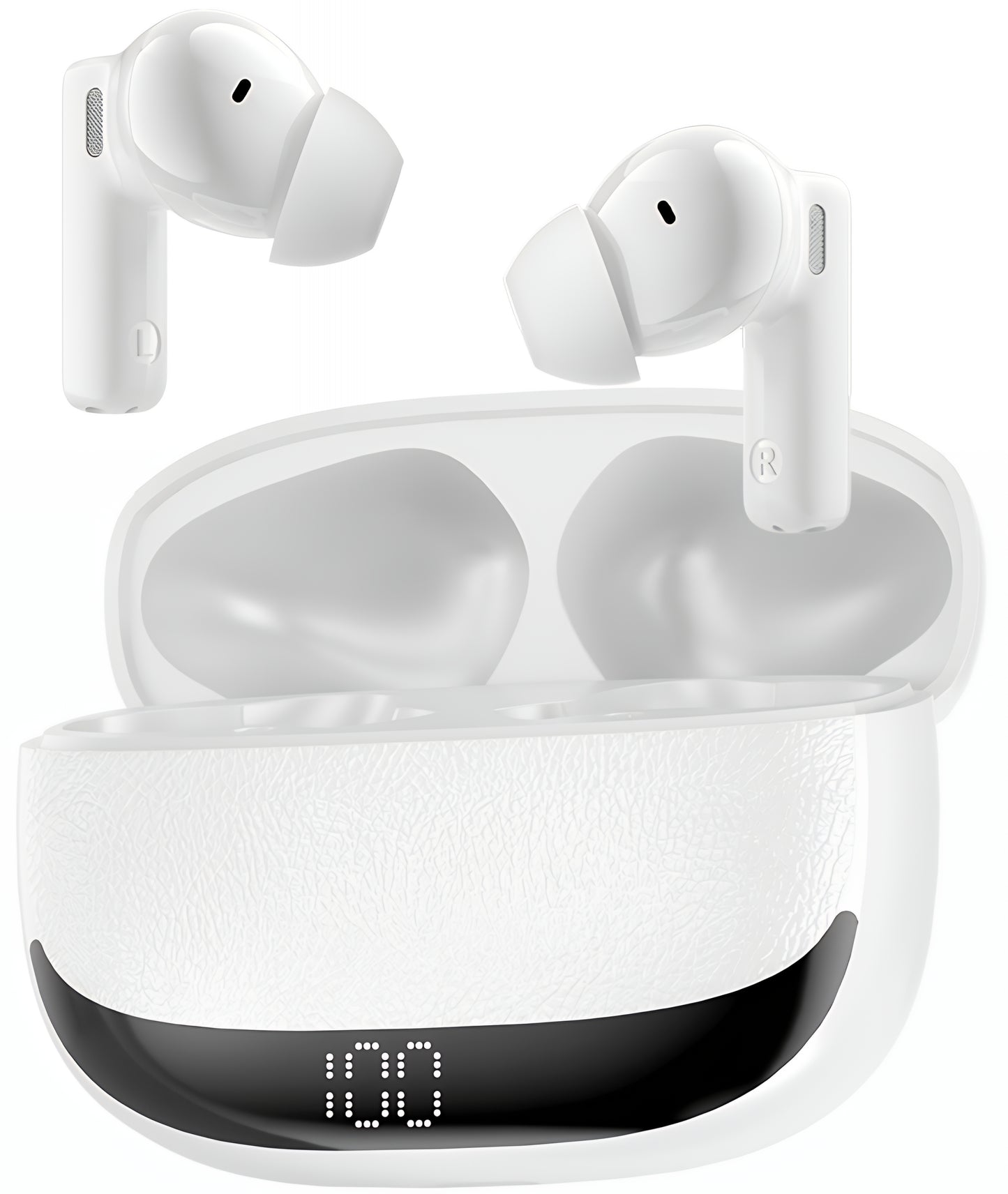 Bluetooth Handsfree BWOO BW40, TWS, ANC, Бял