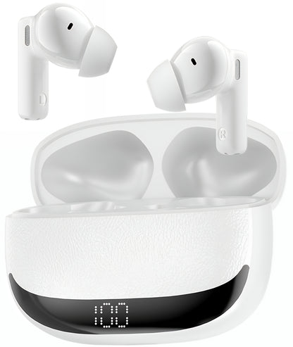 Bluetooth Handsfree BWOO BW40, TWS, ANC, Бял