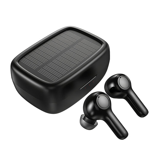 Bluetooth хендсфри Bluetooth Choetech Solar Sport, TWS, черен 