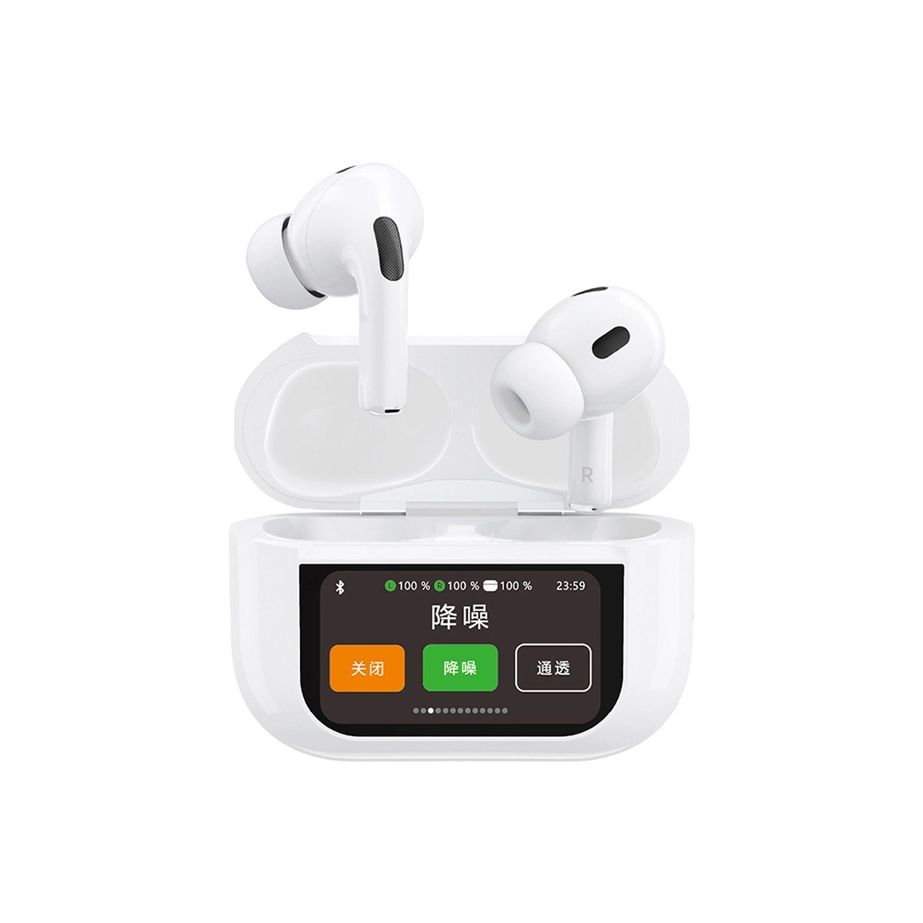 Handsfree Bluetooth Dudao U19 Display, TWS, White, Resealed