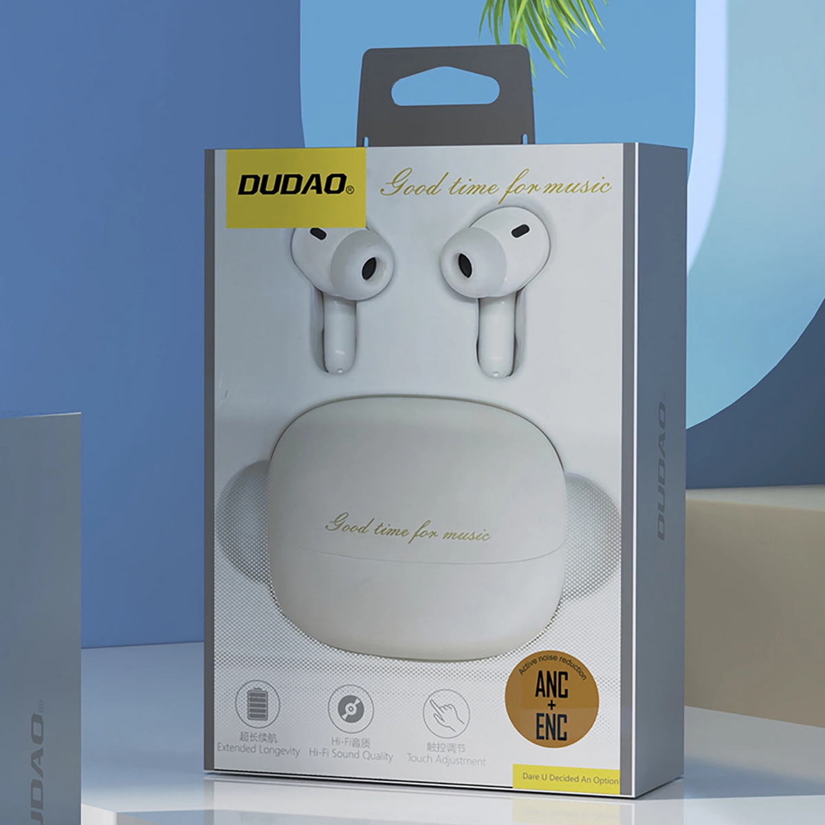 Bluetooth Handsfree Dudao U21, TWS, ANC, White