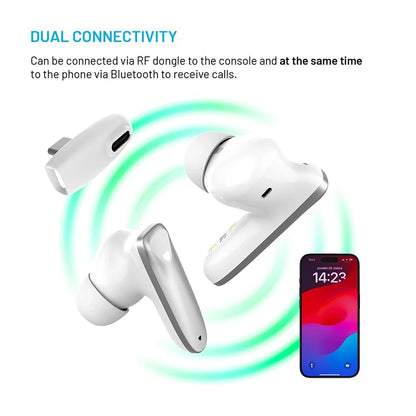 Handsfree Bluetooth Fixed Pods, TWS, Бял