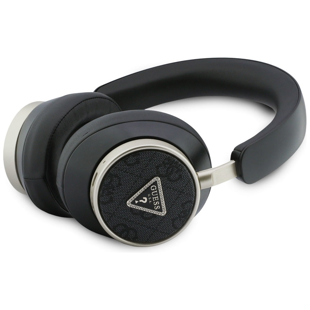 Handsfree Bluetooth Guess 4G Gold Triangle Logo, A2DP, Черен