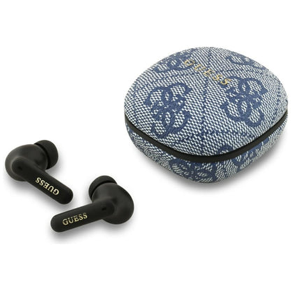 Handsfree Bluetooth Guess 4G Classic Metal Logo, TWS, Син