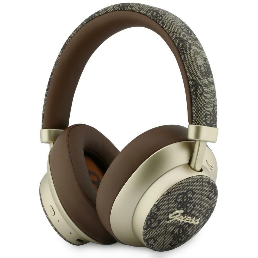 Handsfree Bluetooth Guess 4G Gold Script Metal, A2DP, Кафяв