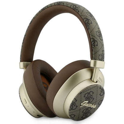 Handsfree Bluetooth Guess 4G Gold Script Metal, A2DP, Кафяв