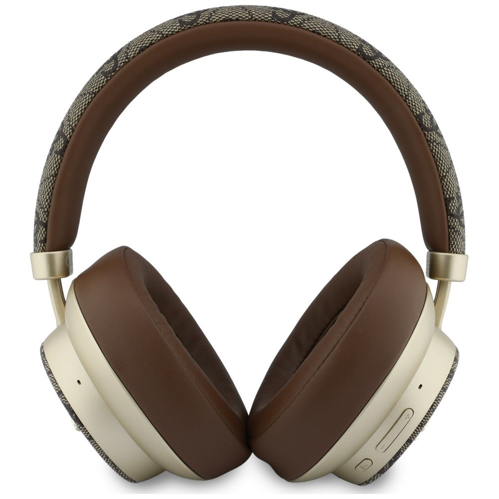 Handsfree Bluetooth Guess 4G Gold Script Metal, A2DP, Кафяв