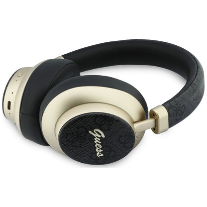 Handsfree Bluetooth Guess 4G Gold Script Metal, A2DP, Черен