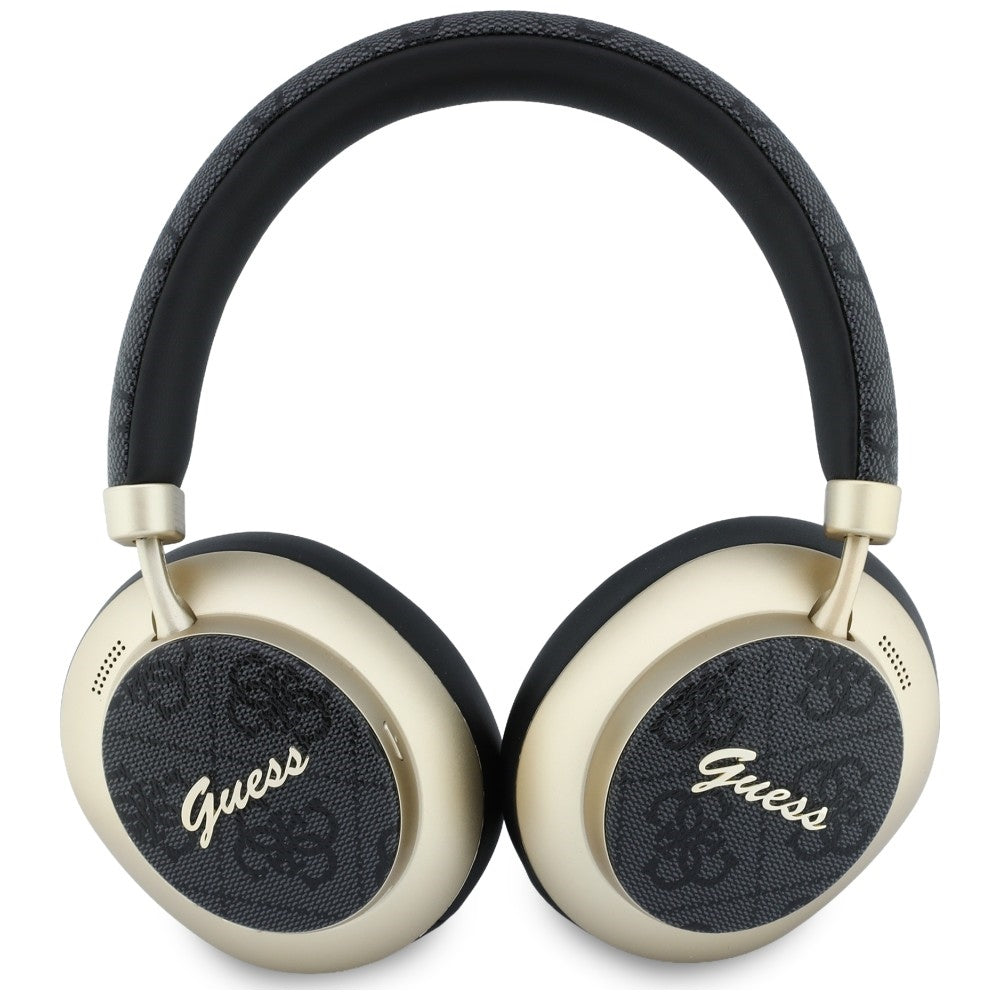 Handsfree Bluetooth Guess 4G Gold Script Metal, A2DP, Черен