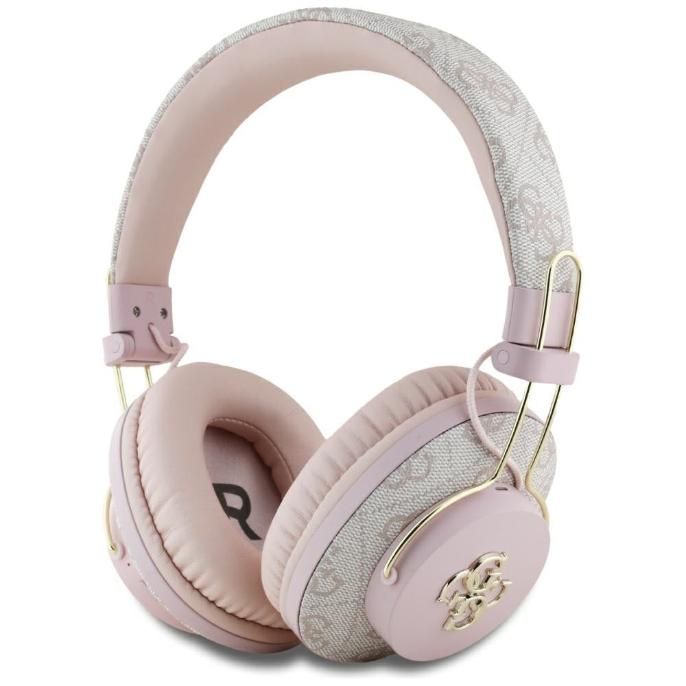 Handsfree Bluetooth Guess 4G Metal Logo, A2DP, Розов