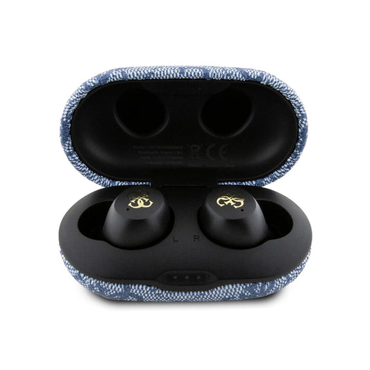 Handsfree Bluetooth Guess 4G Metal, TWS, Син