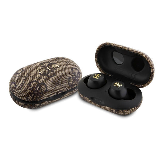 Handsfree Bluetooth Guess 4G Metal, TWS, Кафяв