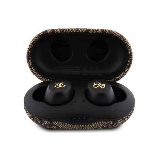 Handsfree Bluetooth Guess 4G Metal, TWS, Brown