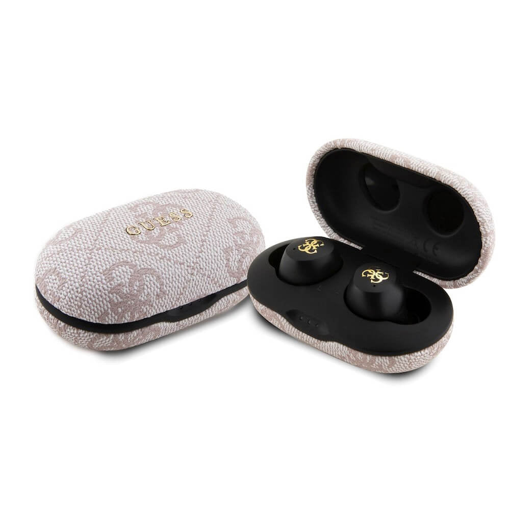 Handsfree Bluetooth Guess 4G Metal, TWS, Розов