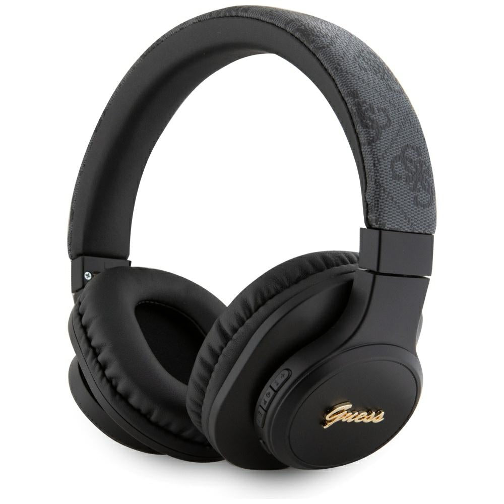 Handsfree Bluetooth Guess 4G Tone on Tone Script Logo, A2DP, Черен