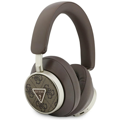 Handsfree Bluetooth Guess 4G Gold Triangle Logo, A2DP, Кафяв