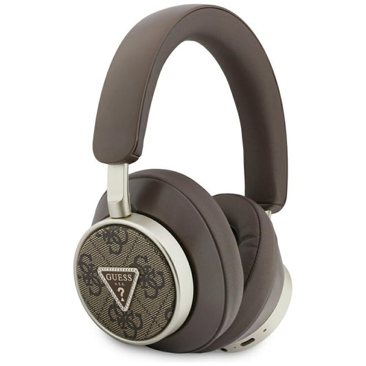 Handsfree Bluetooth Guess 4G Gold Triangle Logo, A2DP, Кафяв