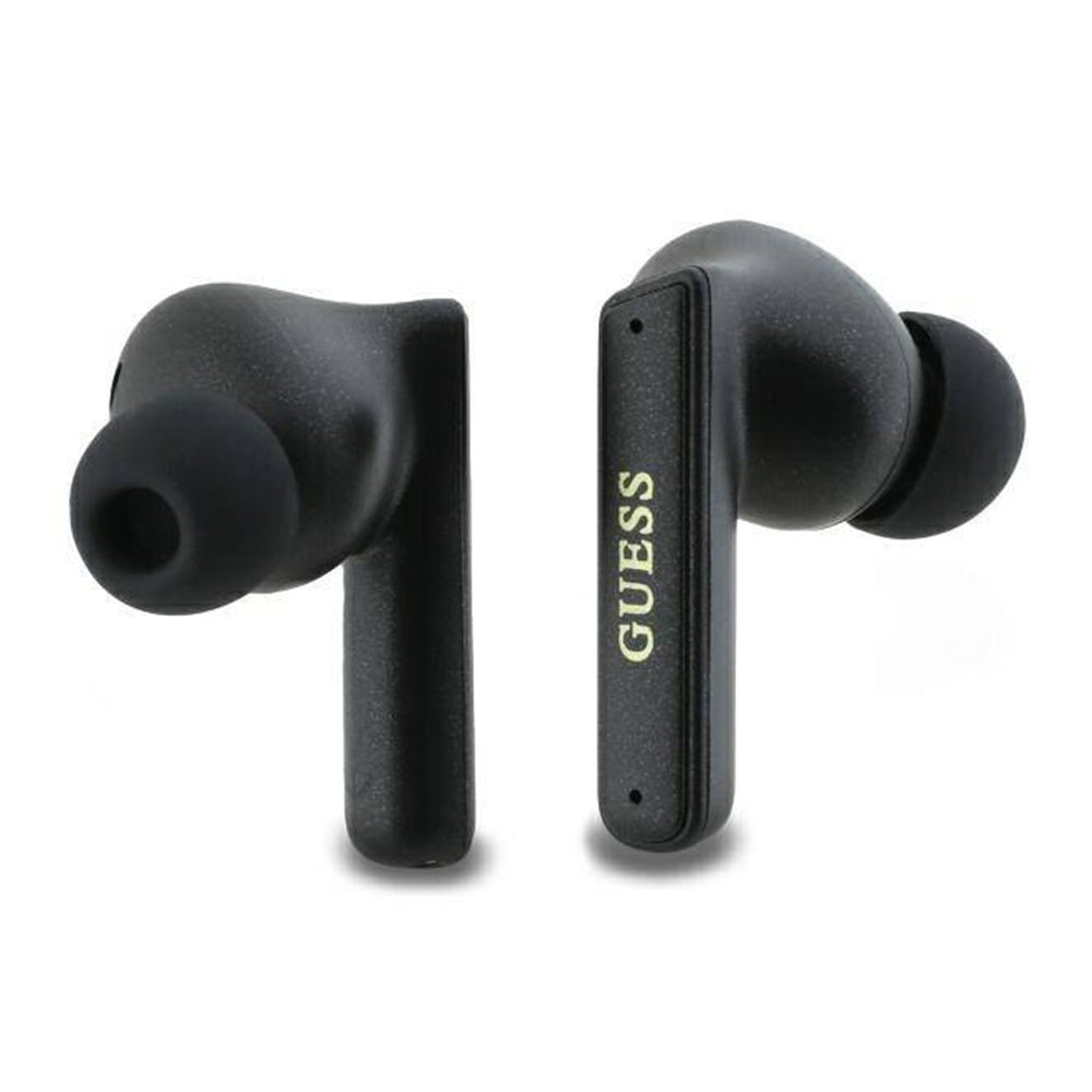 Handsfree Bluetooth Guess Capsule Printed Logo, TWS, ANC, Черен