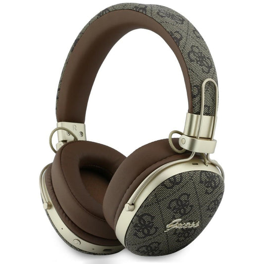Безжични слушалки Bluetooth Guess Metal 4G Script Logo, A2DP, Кафяви