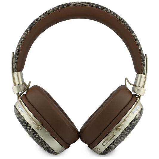 Безжични слушалки Bluetooth Guess Metal 4G Script Logo, A2DP, Кафяви