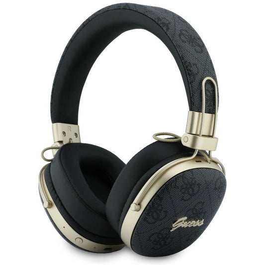 Безжични слушалки Bluetooth Guess Metal 4G Script Logo, A2DP, Черен
