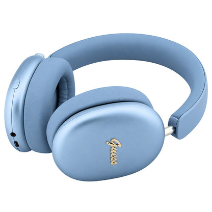 Bluetooth слушалки Guess Metal Script Logo, A2DP, синьо