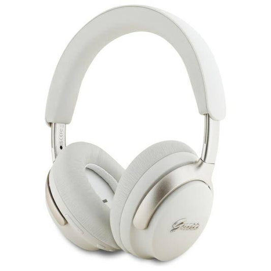 Handsfree Bluetooth Guess Metal Script Logo, A2DP, ANC, Beige