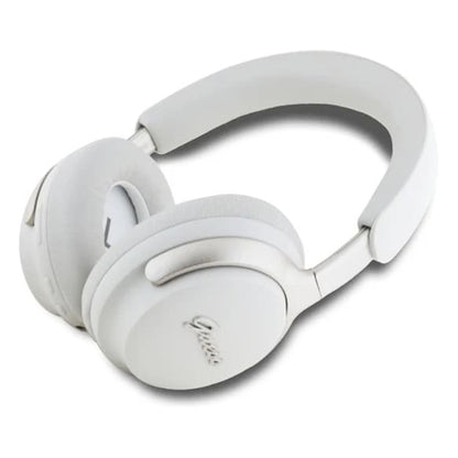 Handsfree Bluetooth Guess Metal Script Logo, A2DP, ANC, Бежов