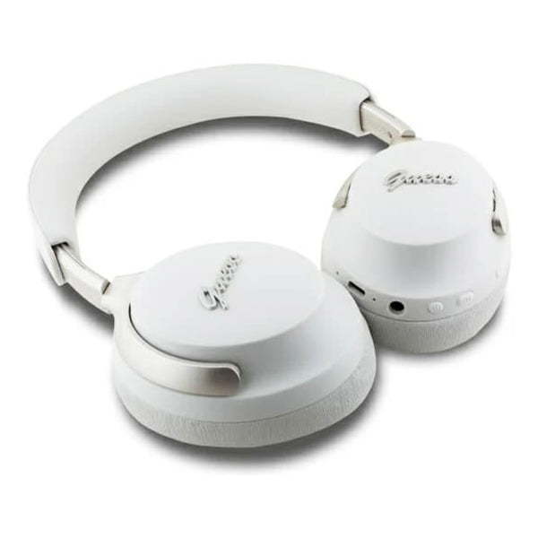 Handsfree Bluetooth Guess Metal Script Logo, A2DP, ANC, Бежов