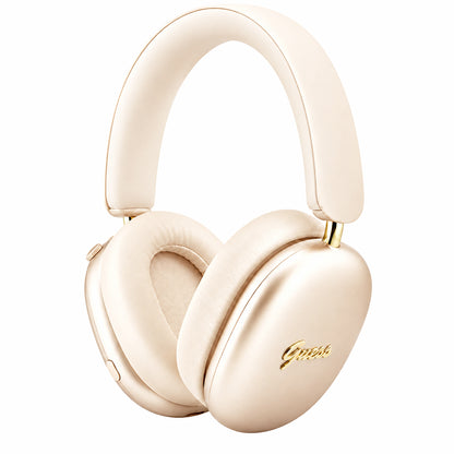 Bluetooth хендсфри Guess Metal Script Logo, A2DP, бежов