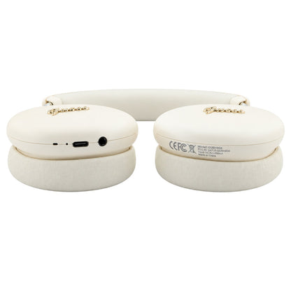 Bluetooth хендсфри Guess Metal Script Logo, A2DP, бежов