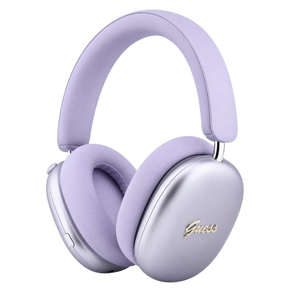 Bluetooth слушалки Guess Metal Script Logo, A2DP, лилави
