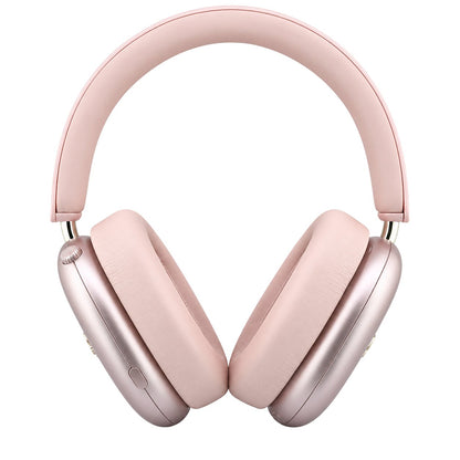 Bluetooth слушалки Guess Metal Script Logo, A2DP, розови