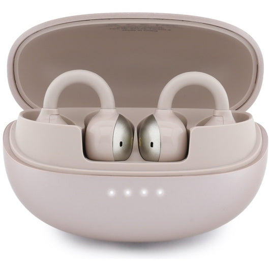 Безжични слушалки Bluetooth Guess с метален завършек, електроплатирани части, класически, TWS, розови