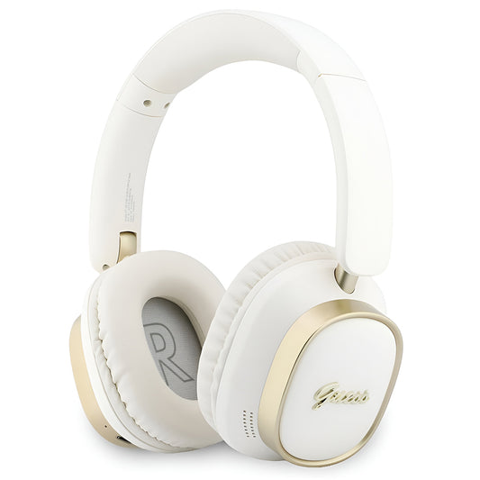 Handsfree Bluetooth Guess Rectangle Metal Script, A2DP, Бял